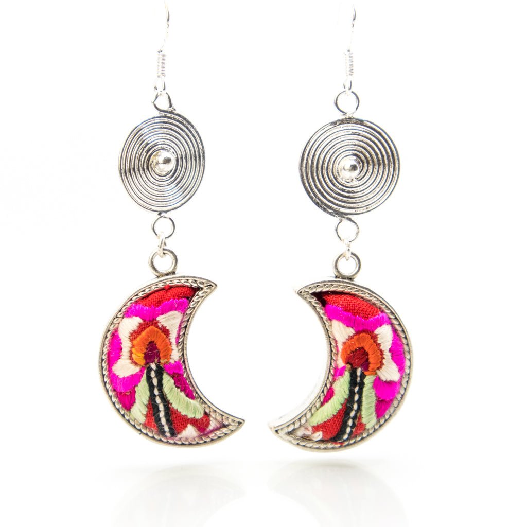 #product_nVintage Embroidered Miao Silver Earringsame# - it&itself
