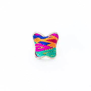 #product_nHand Embroidered Silver Adjustable Ringsame# - it&itself