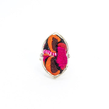 #product_nHand Embroidered Silver Adjustable Ringsame# - it&itself