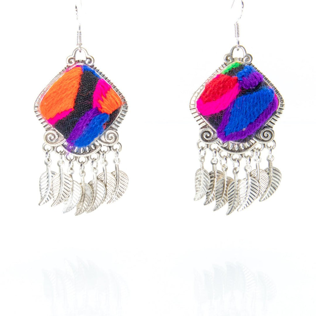 #product_nVintage Embroidered Miao Silver Earringsame# - it&itself