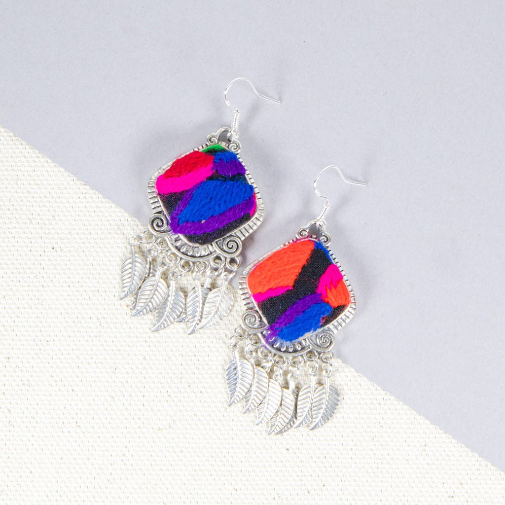 #product_nVintage Embroidered Miao Silver Earringsame# - it&itself