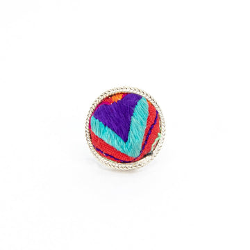 #product_nHand Embroidered Silver Adjustable Ringsame# - it&itself