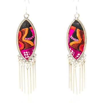 #product_nVintage Embroidered Miao Silver Earringsame# - it&itself