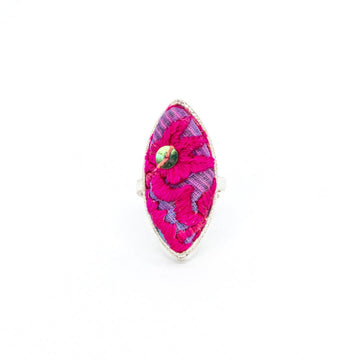 #product_nHand Embroidered Silver Adjustable Ringsame# - it&itself