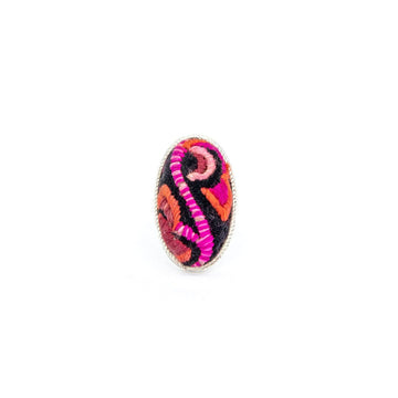 #product_nHand Embroidered Silver Adjustable Ringsame# - it&itself