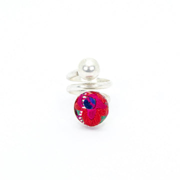 #product_nHand Embroidered Silver Adjustable Ringsame# - it&itself