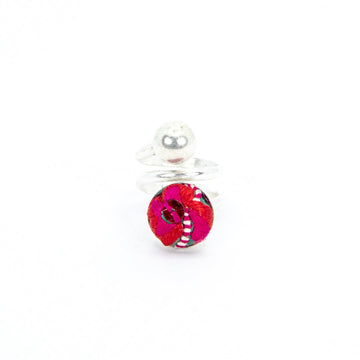 #product_nHand Embroidered Silver Adjustable Ringsame# - it&itself