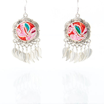 #product_nVintage Embroidered Miao Silver Earringsame# - it&itself