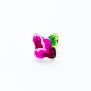 #product_nHand Embroidered Silver Adjustable Ringsame# - it&itself