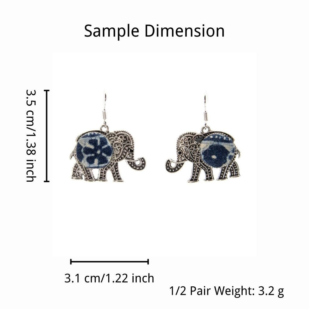 #product_nHandmade Batik Elephant Earringsame# - it&itself