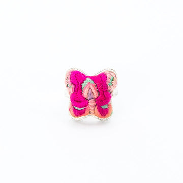 #product_nHand Embroidered Silver Adjustable Ringsame# - it&itself