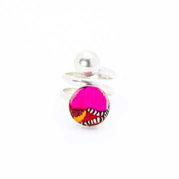 #product_nHand Embroidered Silver Adjustable Ringsame# - it&itself