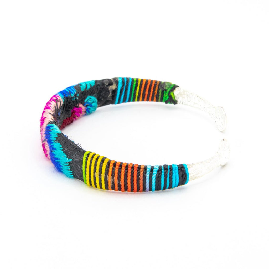 #product_nTraditional Miao Embroidered Silver Adjustable Banglesame# - it&itself