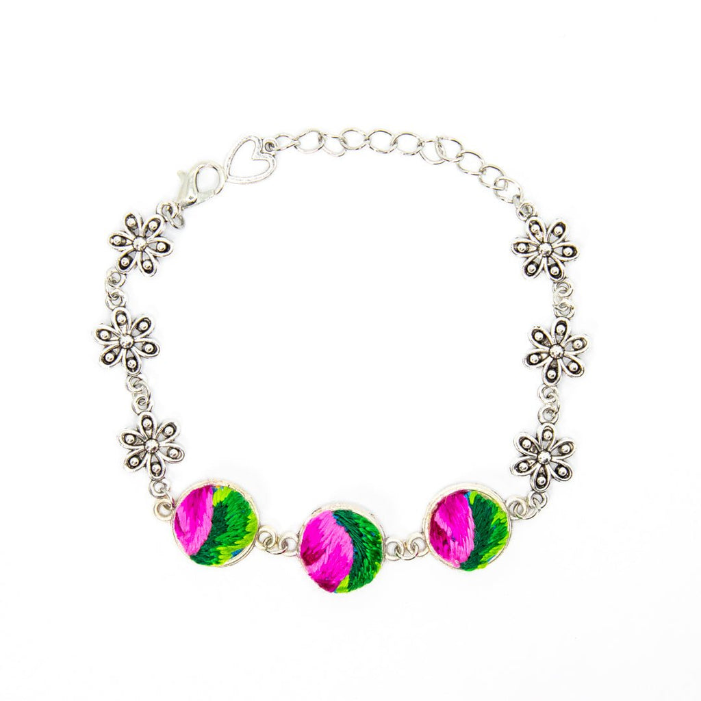 #product_nTraditional Hand Embroidered Miao Silver Braceletame# - it&itself