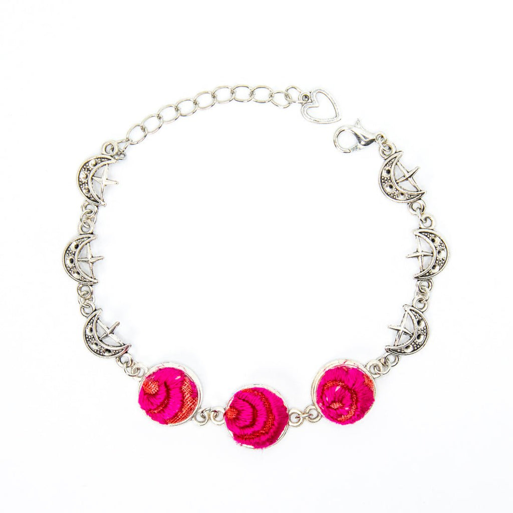 #product_nTraditional Hand Embroidered Miao Silver Braceletame# - it&itself