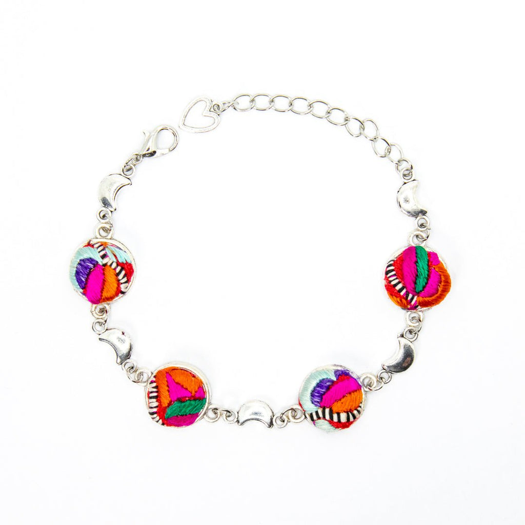 #product_nTraditional Hand Embroidered Miao Silver Braceletame# - it&itself