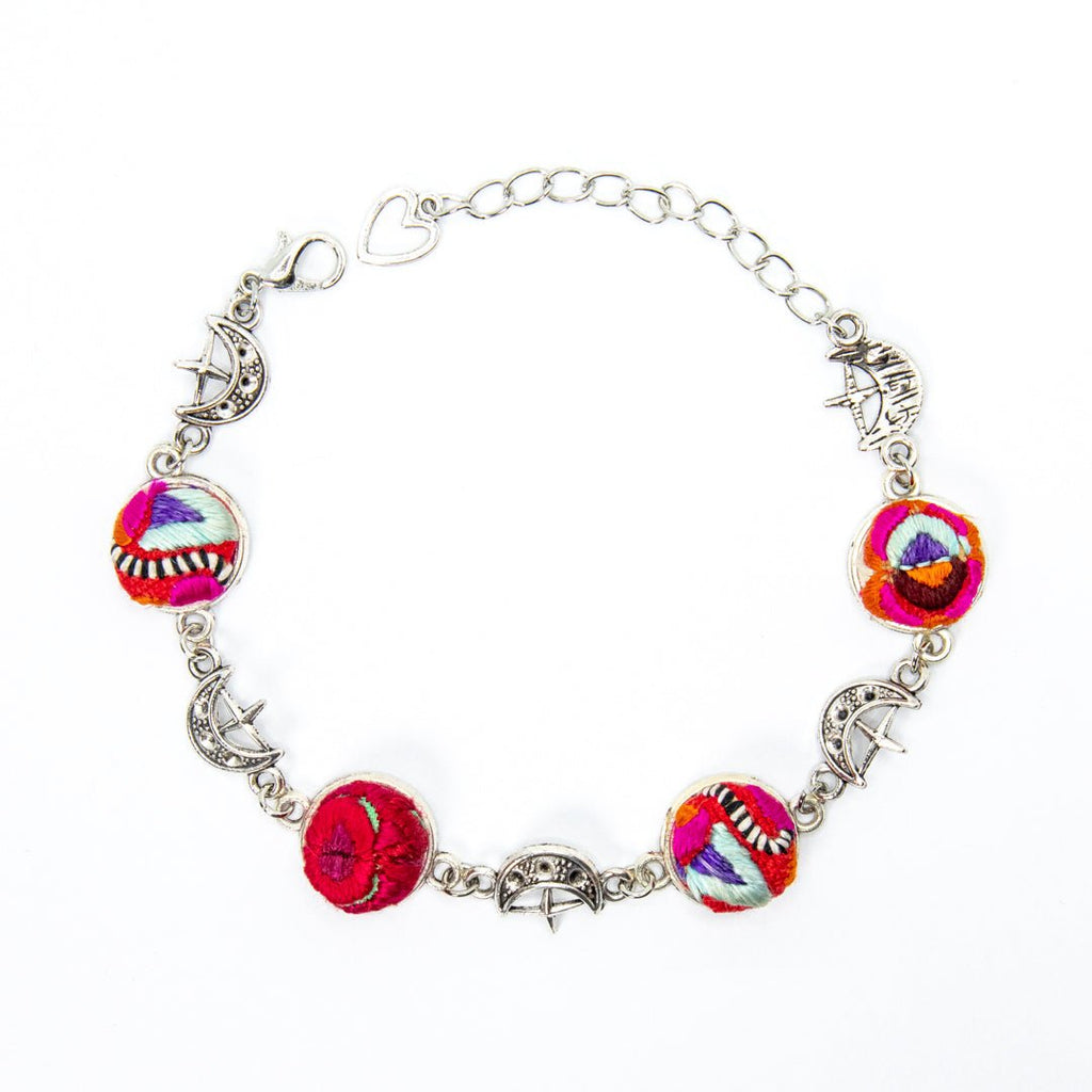 #product_nTraditional Hand Embroidered Miao Silver Braceletame# - it&itself