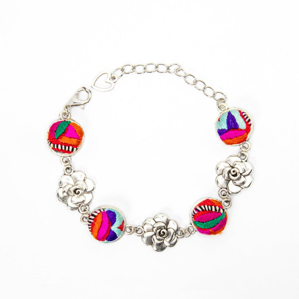 #product_nTraditional Hand Embroidered Miao Silver Braceletame# - it&itself