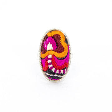 #product_nHand Embroidered Silver Adjustable Ringsame# - it&itself