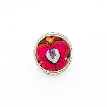 #product_nHand Embroidered Silver Adjustable Ringsame# - it&itself