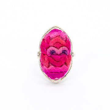 #product_nHand Embroidered Silver Adjustable Ringsame# - it&itself