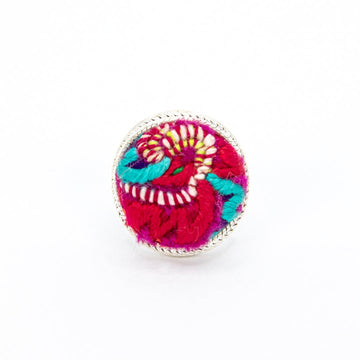 #product_nHand Embroidered Silver Adjustable Ringsame# - it&itself