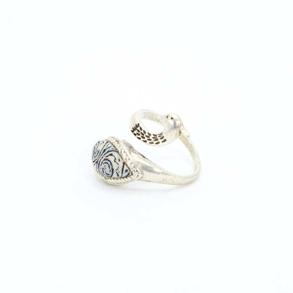 #product_nHand Dyed Batik Fabric Adjustable Ringsame# - it&itself