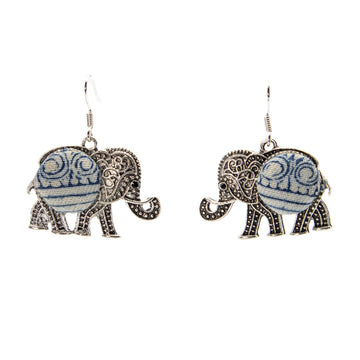 #product_nHandmade Batik Elephant Earringsame# - it&itself
