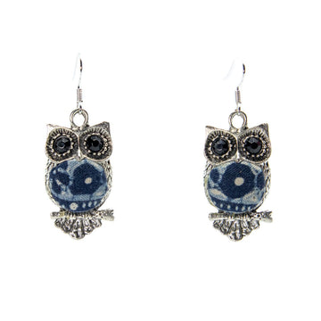 #product_nOwl Shape Handmade Batik Miao Silver Earringsame# - it&itself