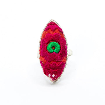 #product_nHand Embroidered Silver Adjustable Ringsame# - it&itself