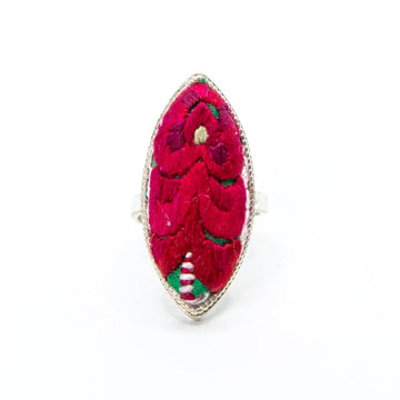 #product_nHand Embroidered Silver Adjustable Ringsame# - it&itself
