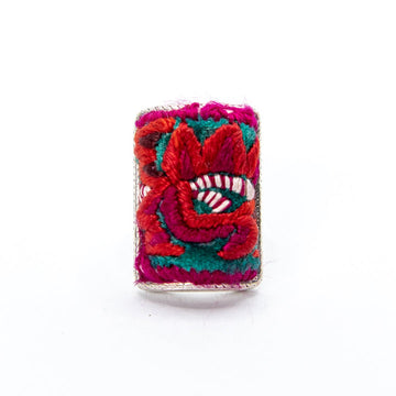 #product_nHand Embroidered Silver Adjustable Ringsame# - it&itself