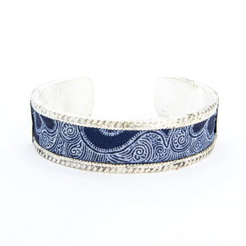 #product_nAntique Hand Drawn & Dyed Batik Fabric Silver Banglesame# - it&itself