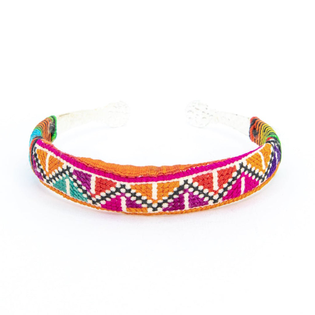 #product_nTraditional Miao Embroidered Silver Banglesame# - it&itself