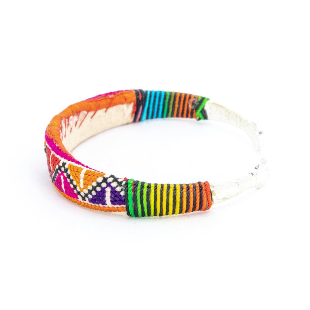 #product_nTraditional Miao Embroidered Silver Banglesame# - it&itself