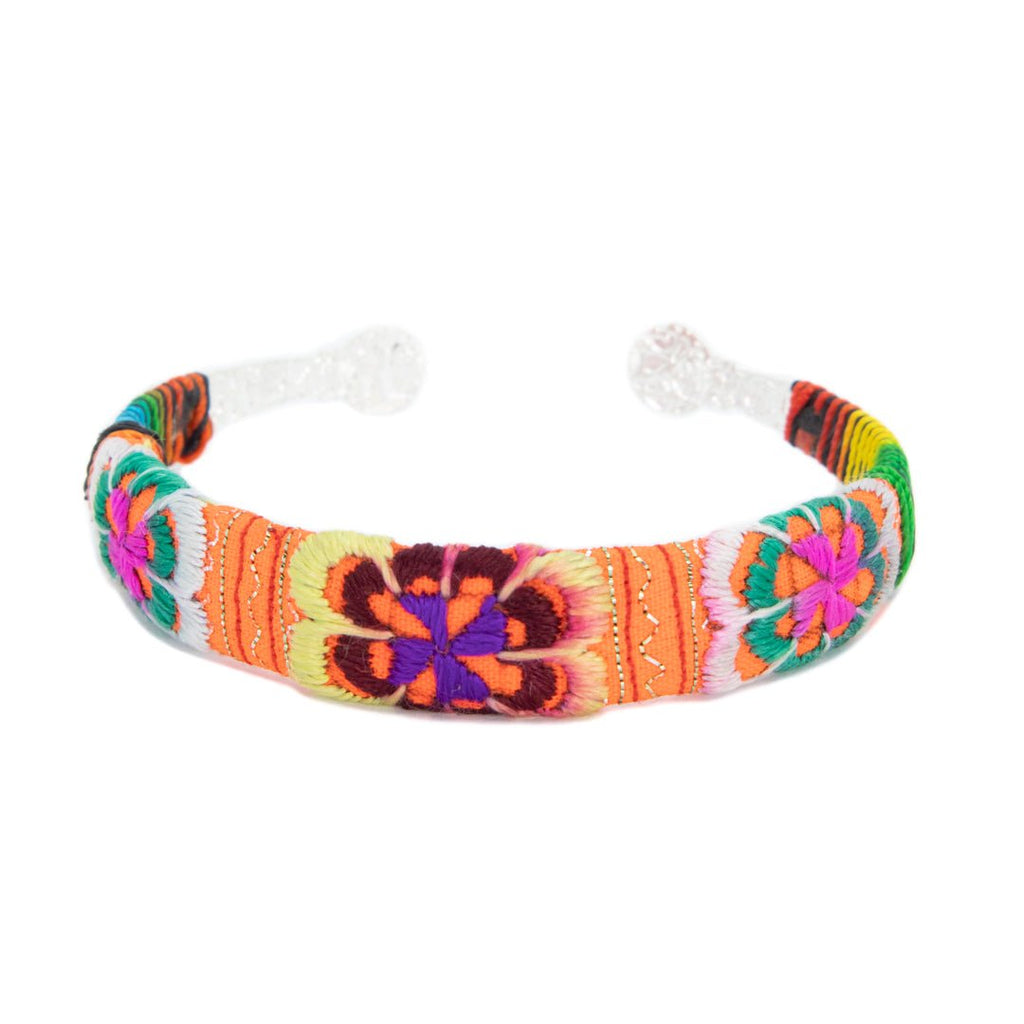 #product_nTraditional Miao Embroidered Silver Banglesame# - it&itself