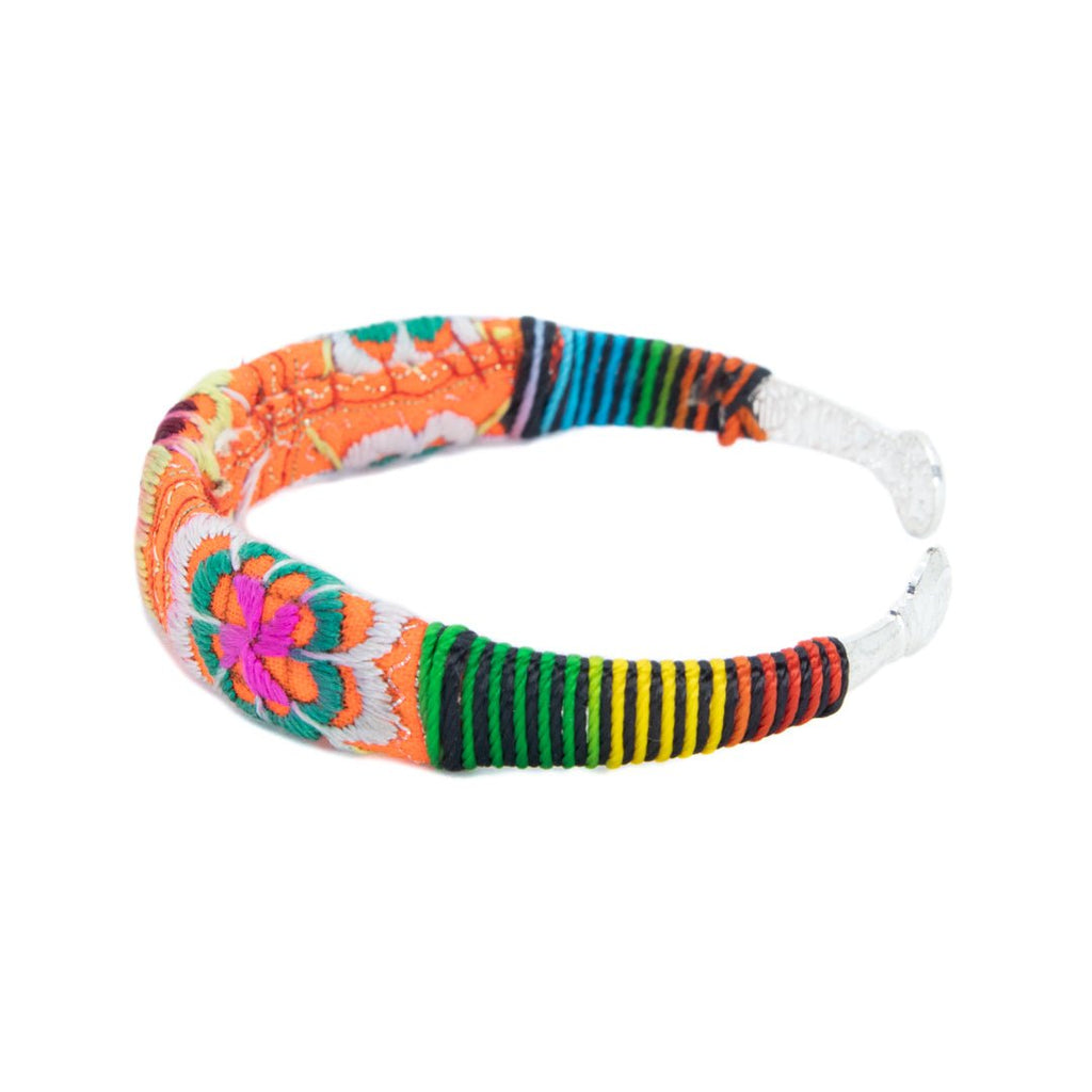 #product_nTraditional Miao Embroidered Silver Banglesame# - it&itself
