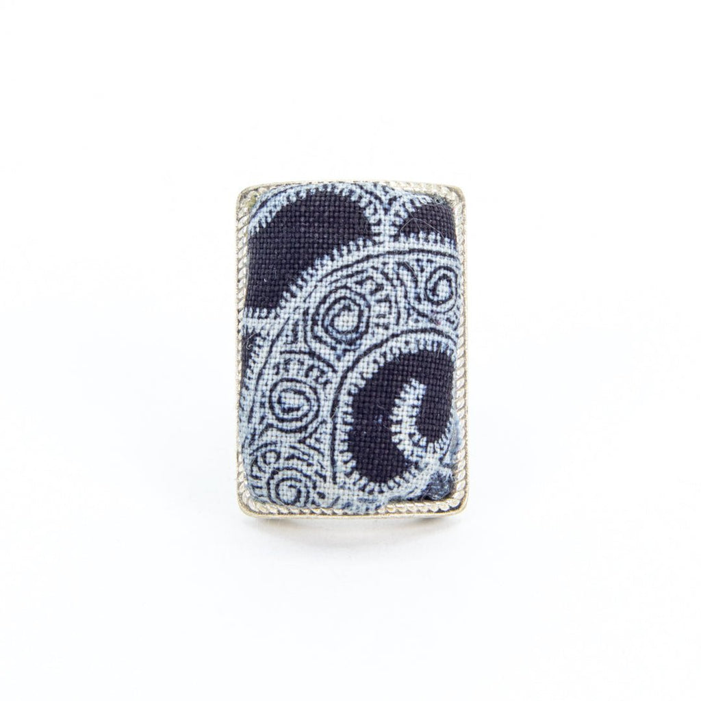 #product_nHand Dyed Batik Fabric Adjustable Ringsame# - it&itself