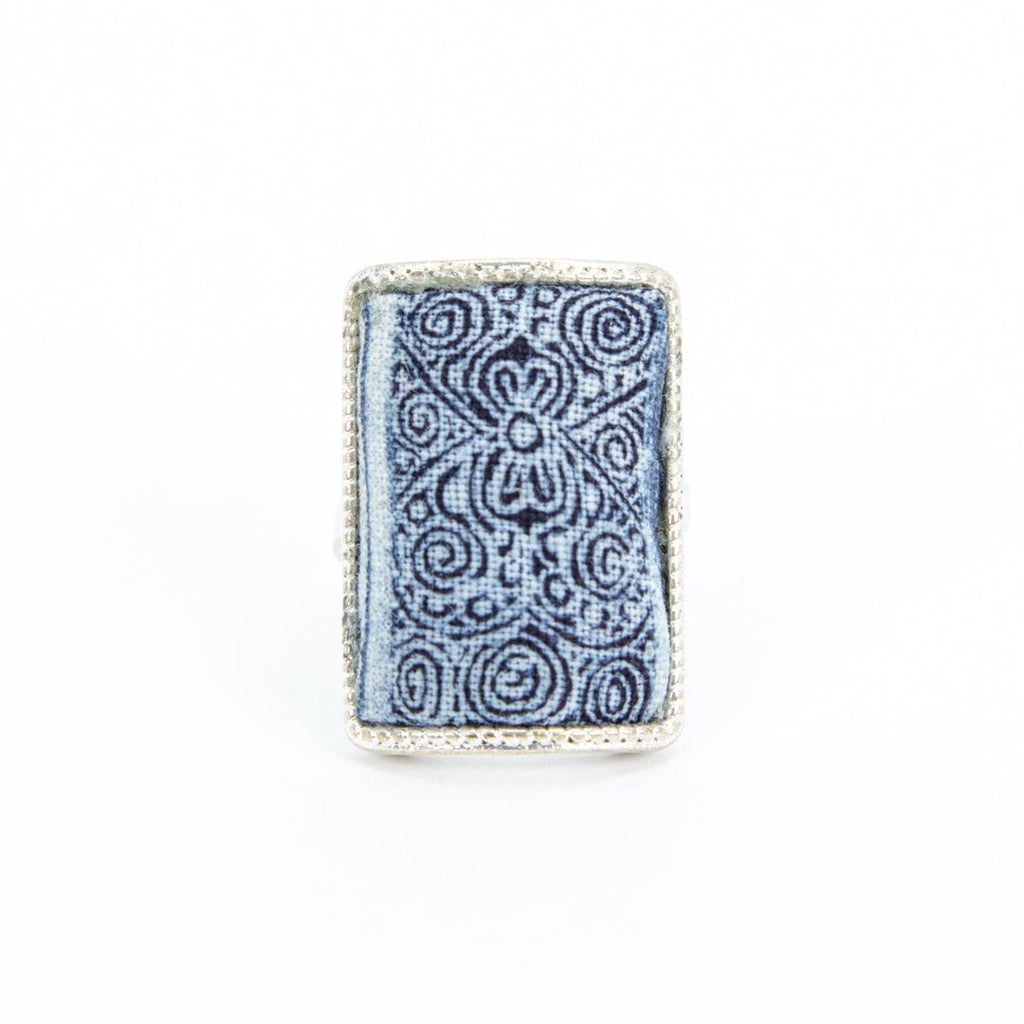 #product_nHand Dyed Batik Fabric Adjustable Ringsame# - it&itself