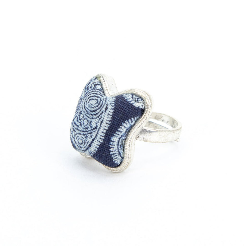 #product_nHand Dyed Batik Fabric Adjustable Ringsame# - it&itself