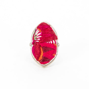 #product_nHand Embroidered Silver Adjustable Ringsame# - it&itself