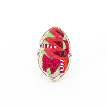 #product_nHand Embroidered Silver Adjustable Ringsame# - it&itself
