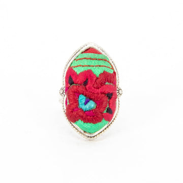 #product_nHand Embroidered Silver Adjustable Ringsame# - it&itself