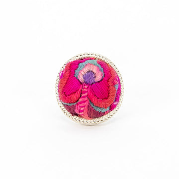 #product_nHand Embroidered Silver Adjustable Ringsame# - it&itself