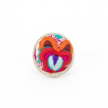 #product_nHand Embroidered Silver Adjustable Ringsame# - it&itself