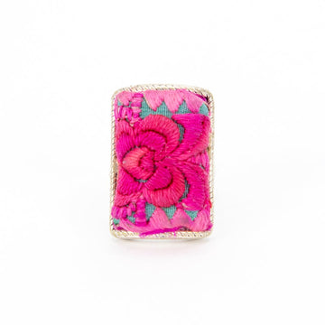 #product_nHand Embroidered Silver Adjustable Ringsame# - it&itself
