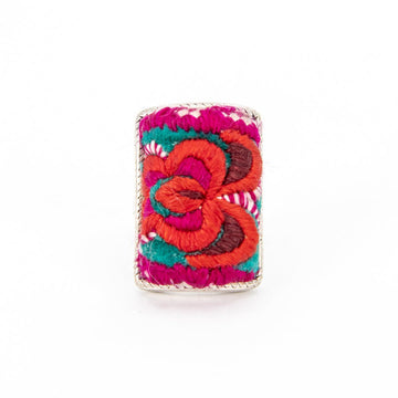 #product_nHand Embroidered Silver Adjustable Ringsame# - it&itself