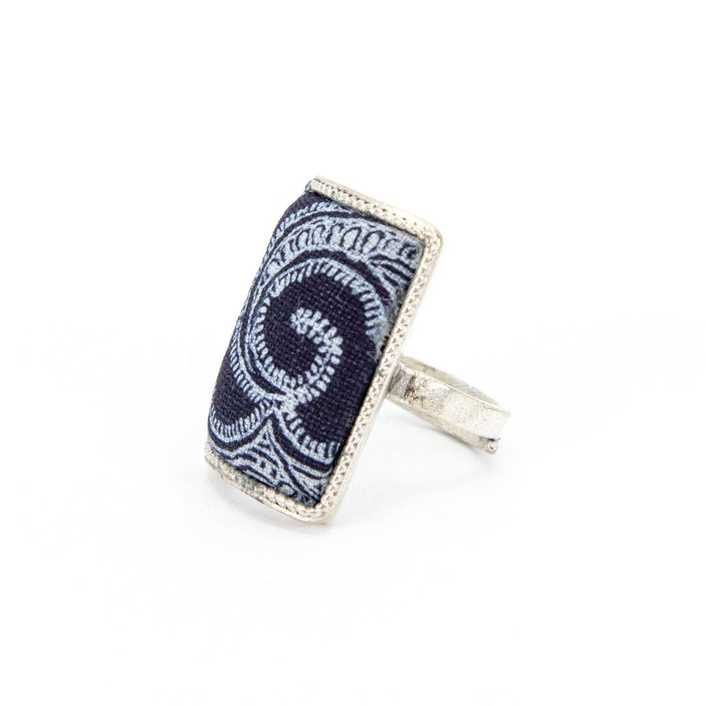 #product_nHand Dyed Batik Fabric Adjustable Ringsame# - it&itself
