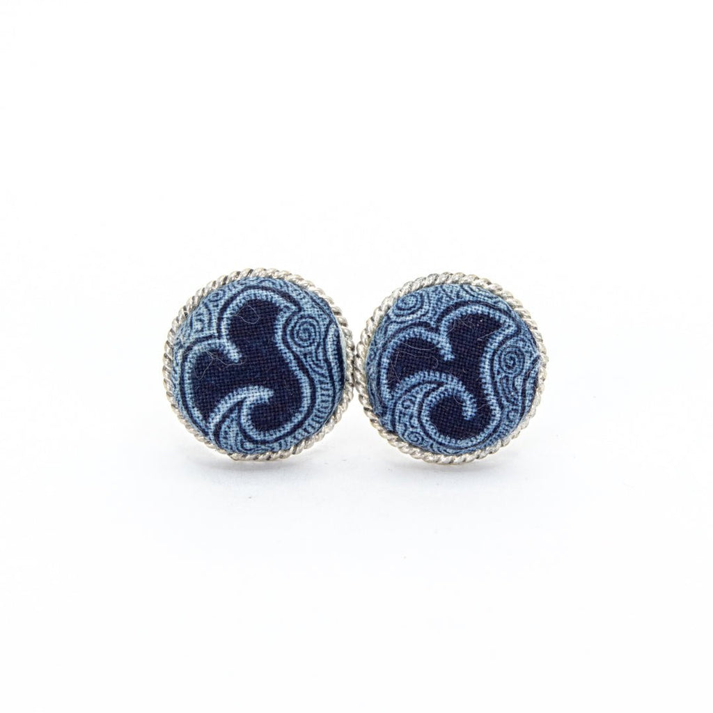 #product_nHandmade Batik Miao Silver Stud Earringsame# - it&itself